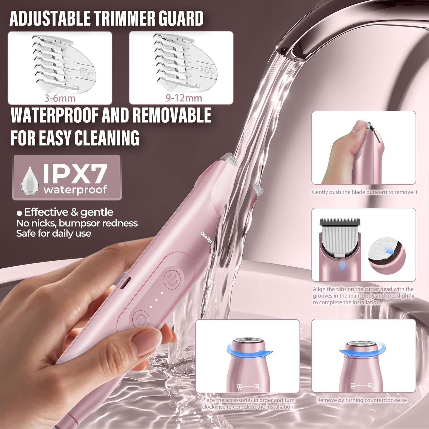 Nivéo 2-in-1 Glow Trimmer - Dual Head Precision Trimmer