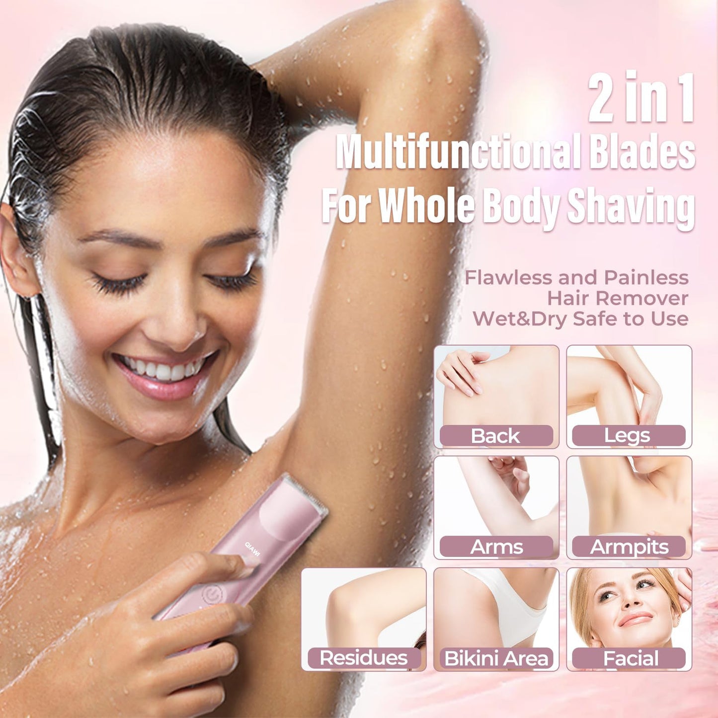 Nivéo 2-in-1 Glow Trimmer - Dual Head Precision Trimmer