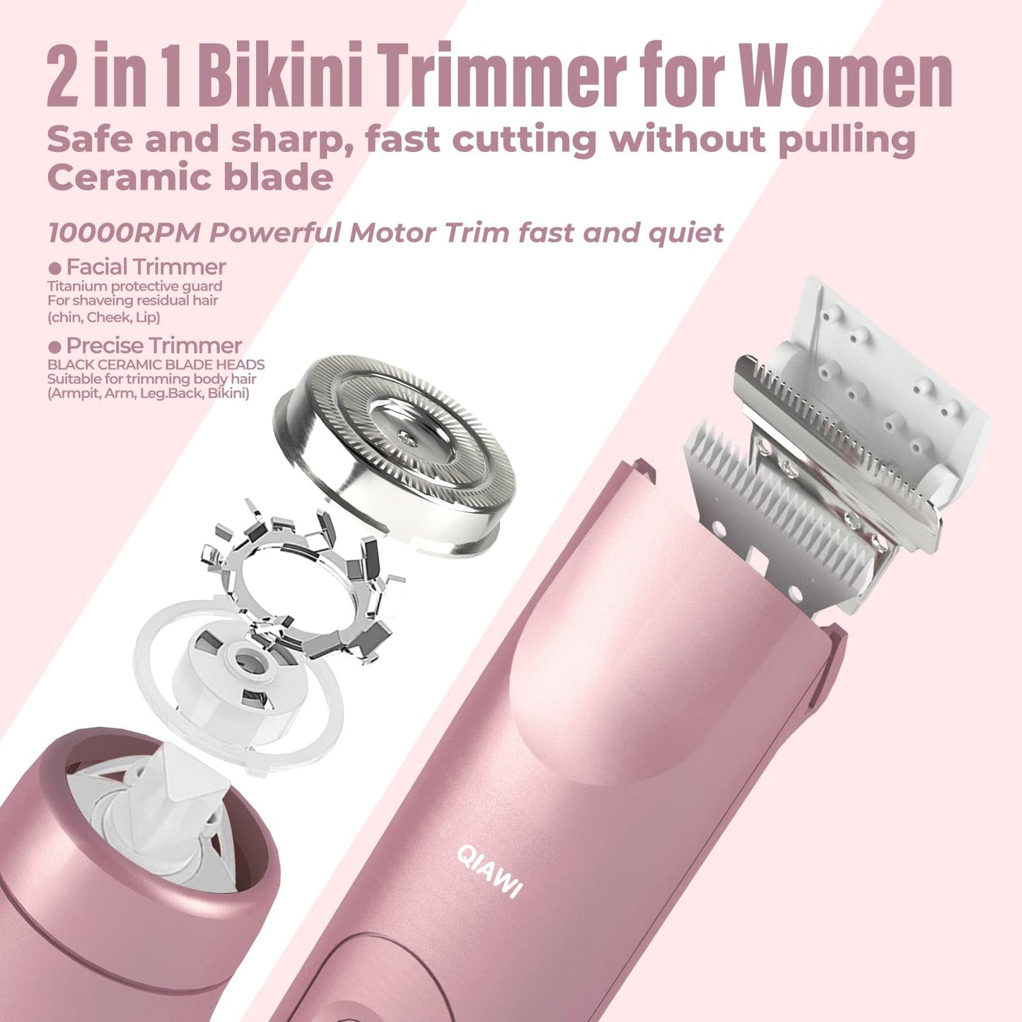 Nivéo 2-in-1 Glow Trimmer - Dual Head Precision Trimmer