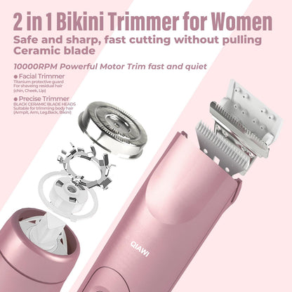 Nivéo 2-in-1 Glow Trimmer - Dual Head Precision Trimmer